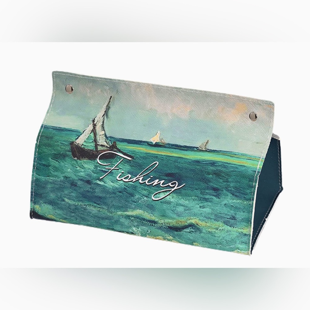 Taschentuchbox Fishing Theme Bag
